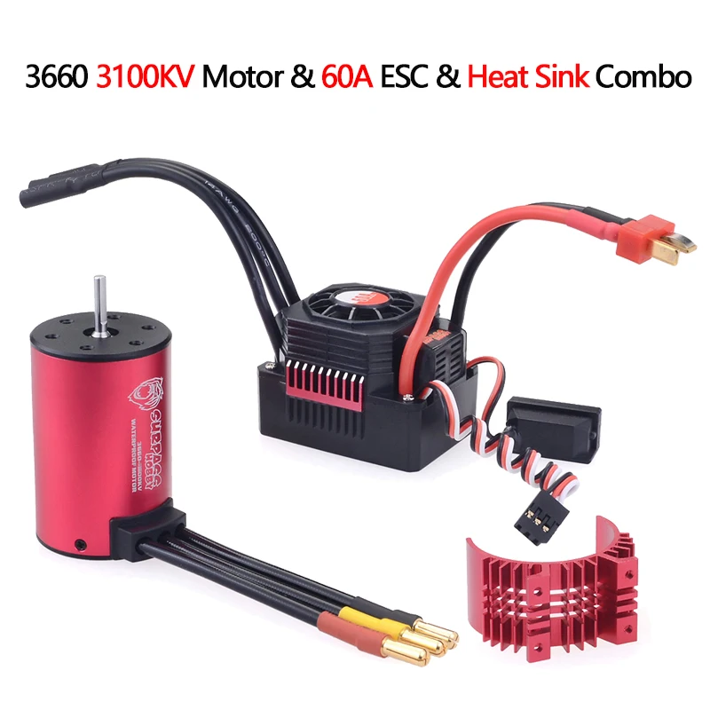 SURPASS HOBBY Wltoys 144001 124019 104001 Coche RC 3650 3660 F540 3600KV 5200KV 3930KV 4370KV Motor sin escobillas 45A 60A ESC