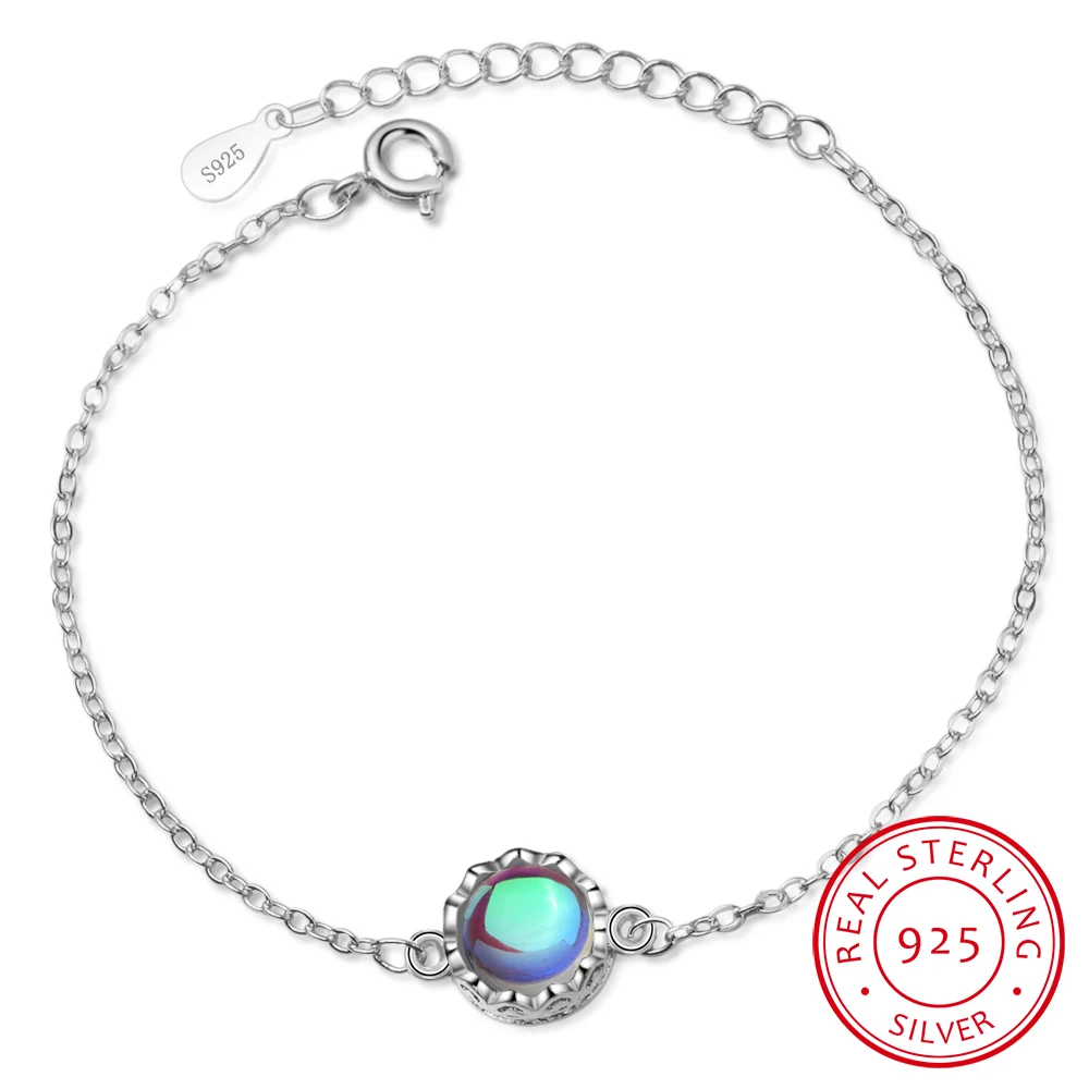 

Aurora Ladies' Bracelets S925 Silver Gradient Crystal Magical Bracelet Female Simple Elegant Dainty Friendship Jewelry