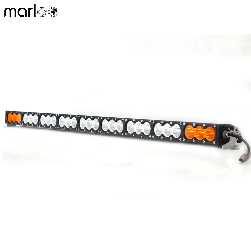 Car 12V 24V 48 inch Led Light Bar 270W Amber & White LED Light Bar Spot Flood Combo Offroad Work Driving Offroad 4WD Light