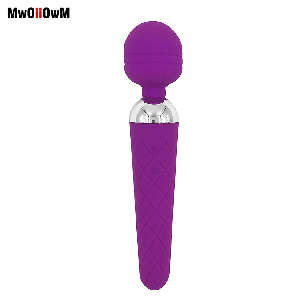 MwOiiOwM USB Rechargeable Microphone G-Spot Vibrators Massager, Waterproof Dual Vibration Sex Toy for Women, Adult Products