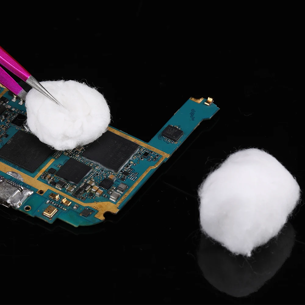 Phone Repair Tools Skimmed Cotton Motherboard CPU Hard Disk Cleaning Cotton Ball for iPhone Samsung Computer Repair Tools Kit