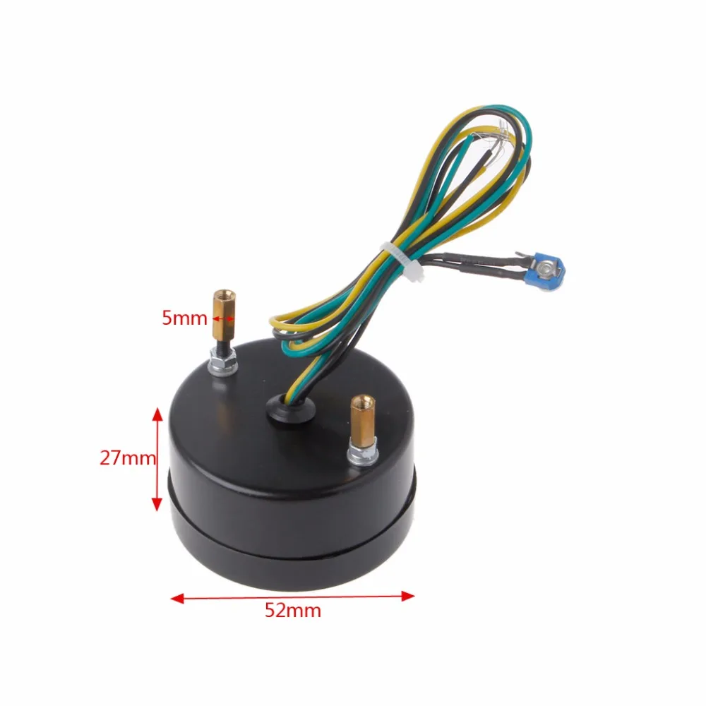 2" 52mm DC 12V Universal Adjustable Auto Car Motorcycle Fuel Level Meter Gauge Blue/Green 8 LED Light Display Fuel view 5