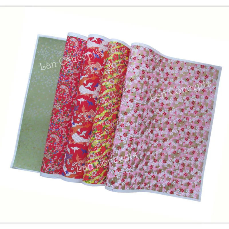 42X58cm Washi wrapping Paper Japanese Printed Paper Yuzen Chiyogami Paper for DIY gift crafts scrapbook -30pcs/lot mixed design