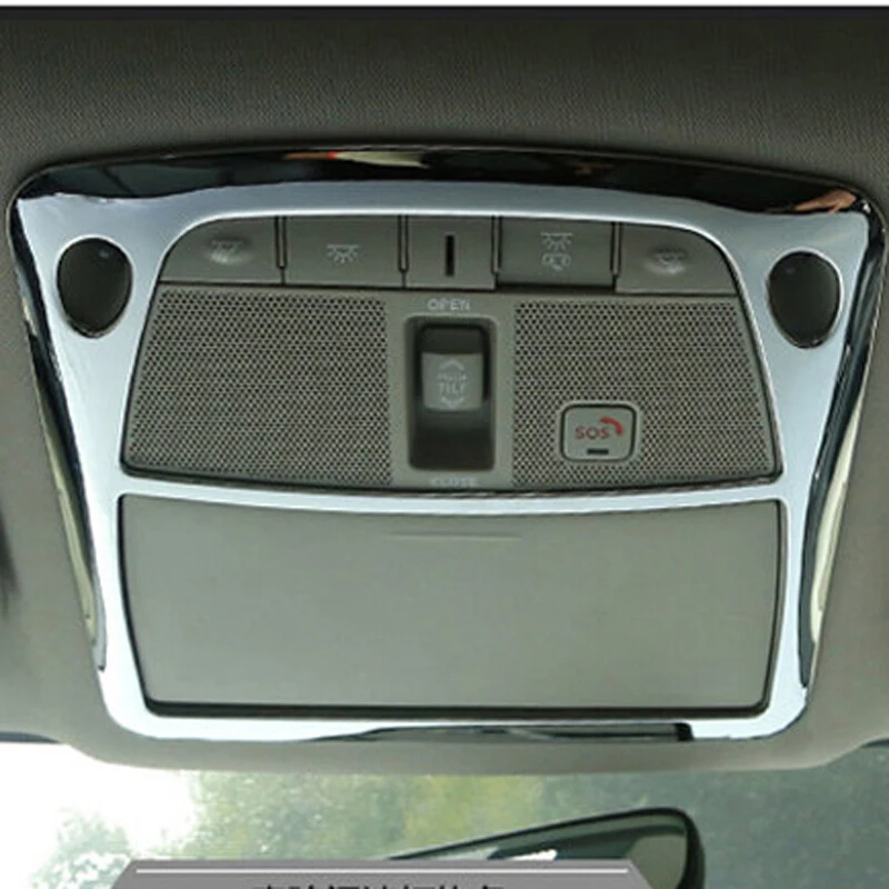 ABS Chrome For Nissan X-trail T32 Rogue 2014-2018 front/rear reading Lampshade light lamp frame cover trim car accessories 3pcs