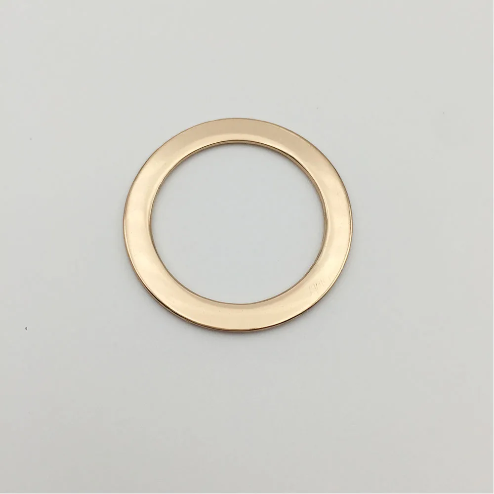 High quality 50pcs/lot Light Gold Swimwear O-ring Bikini Alloy Ring Swimsuit DIY accessories bikini rings connectors