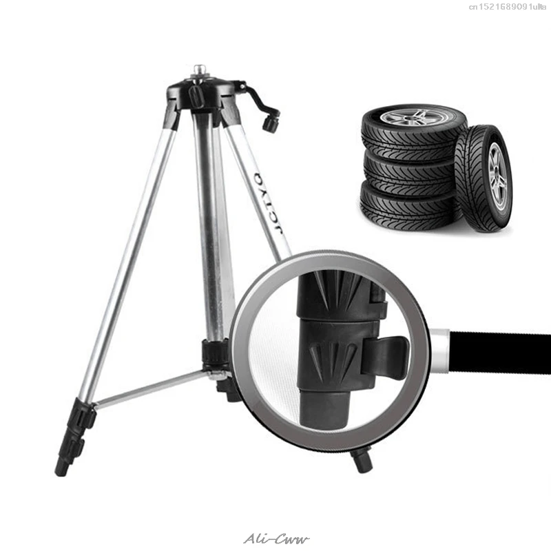 150 Cm Tripod Karbon Aluminium dengan 5/8 Adaptor untuk Laser Level Disesuaikan