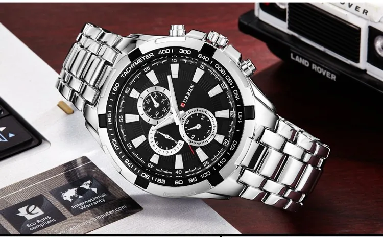 2022CURREN Top Marke Quarzuhr Männer Wasserdichte Sport Military Armbanduhr Männer Business Edelstahl Männliche Uhr Reloj Hombre – Detail 16