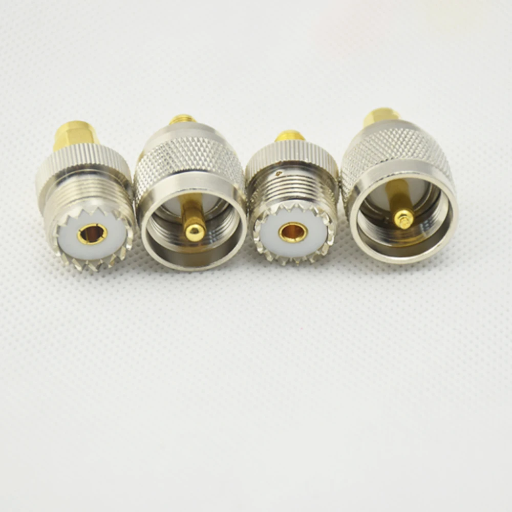 

4pcs Kit Adapter PL259 SO239 to SMA male female RF connector Test converter