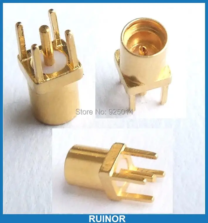 

100PCS 5 Pin MMCX jack Female socket Coaxial Connector Straight connector