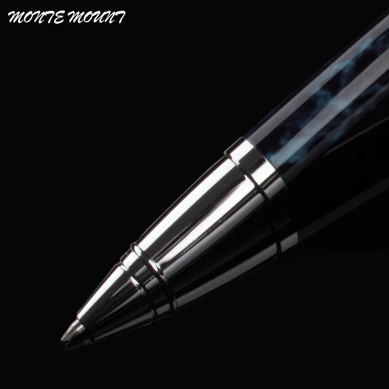 MONTE MOUNT Black Pen refill Classical gel Pens Business Writing for luxury school Office Stationery Gift metal Roller Ball Pen