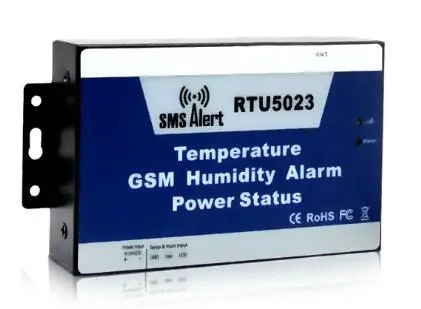 GSM SMS Temperature Humidity Alarm Power Status  Alarm System