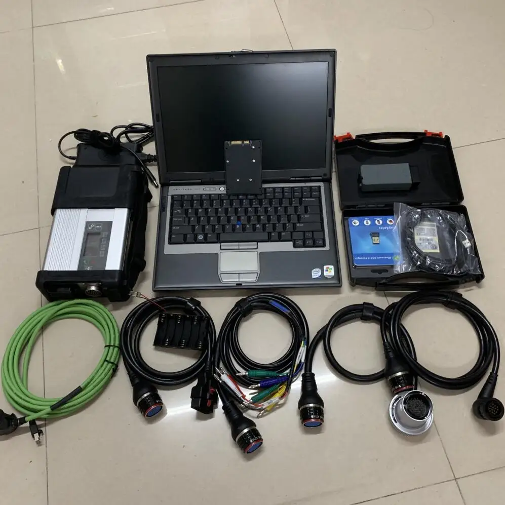 

New 2in1 Diagnostic Tool Mb Star c5 v5054a Full Chip Software Ssd Installed in d630 Laptop Ram 4g Ready to Use