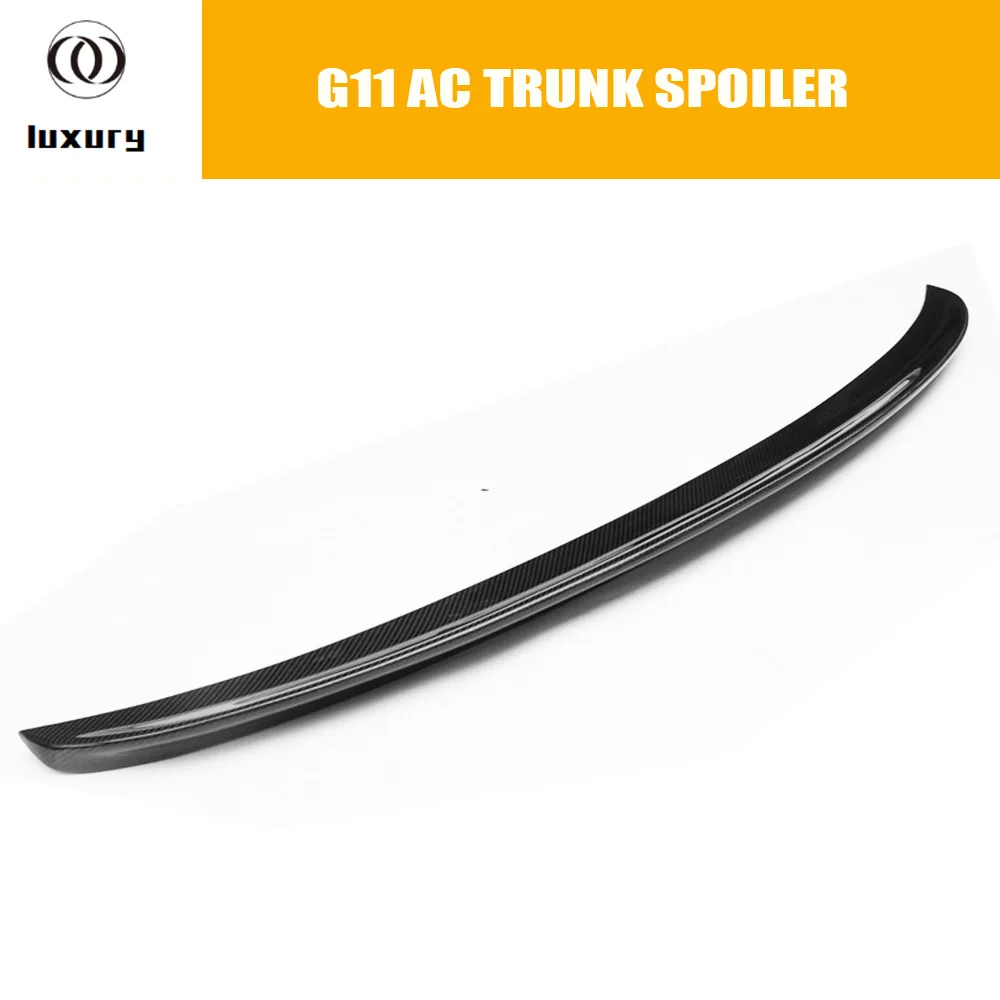 AC Style Carbon Fiber Rear Trunk Wing Spoiler for BMW G11 New 7 Series 730 740 750 760 2018 up