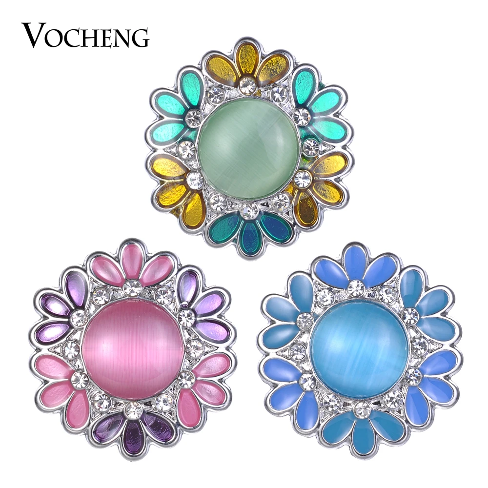 Vocheng Ginger Snaps Gemstone flower 3 Colors Interchangeable Jewelry Vn-1839