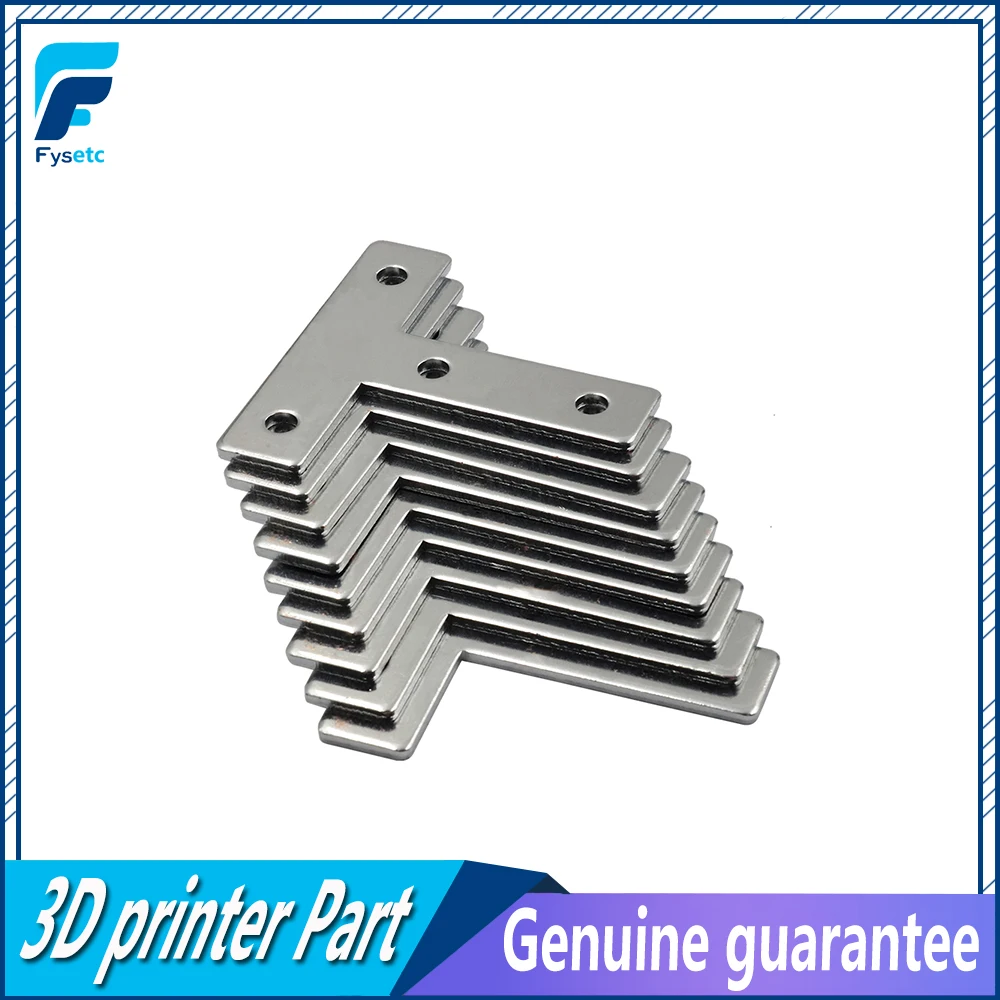 2 pcs/lot  Plate Corner Brace Flat T Shape Repair Bracket 60mmx60mm For Aluminum Profile 2020 20x20 with 4 holes