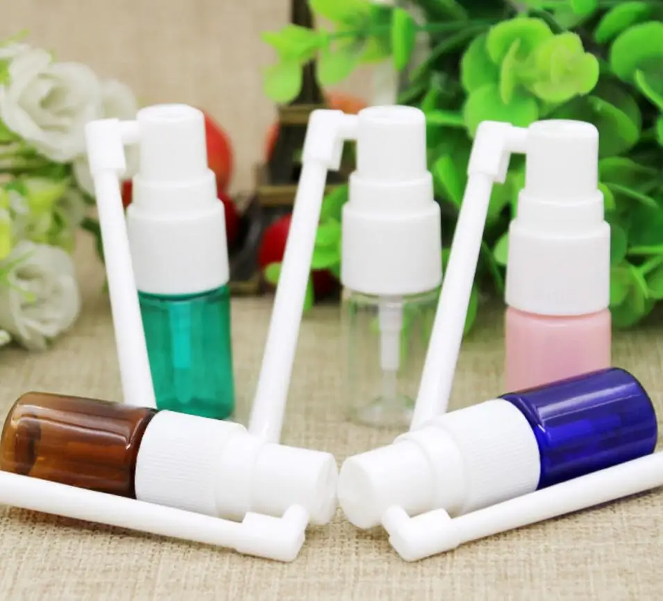 500 * 5ml (1/6 OZ) Upscale Rotation Nasal PET Bottles Medical Fine Mist Trunk Sprayer Bottle Wholesale lin4740