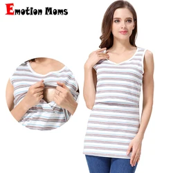 Verão Amamentação Vestuário para Mulheres Grávidas Enfermagem Tank Tops Maternidade Roupas Vest Tees Postpartum T Shirt Frete Grátis