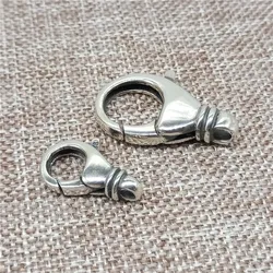 925 Sterling Silver Oxidized Classic Lobster Claw Clasp for Bracelet Necklace