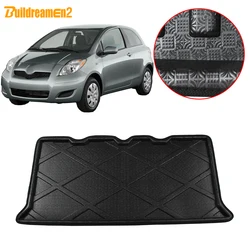 Buildreamen2 For Toyota Yaris Car Trunk Mat Rear Tray Boot Liner Floor Cargo Luggage Carpet Mud Pad Styling 2010 2011 2012 2013