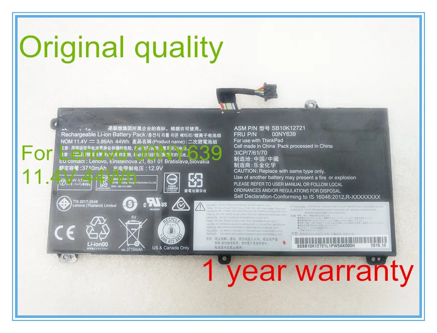 

Original Laptop Battery for 00NY639