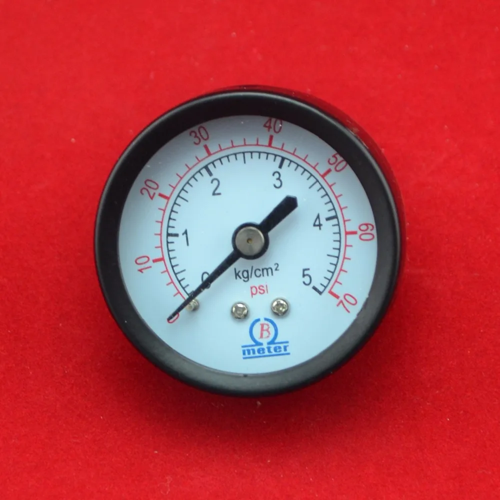 

2" 50mm 50psi pressure gauge,manometer ,PT1/4" back thread,measure range ,5kg/cm 5bar 70PSI,