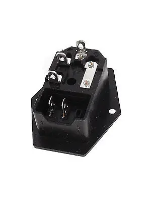 SPST ON-OFF Rocker Switch 250V 10A Fuse Holder IEC320 C14 Power Socket