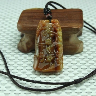 

Natural Genuine Yunnan Huanglong Jade Upper Eyebrow Pendant