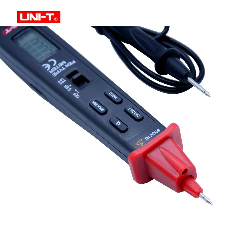 مقياس متعدد رقمي من نوع UNI-T-Pen ، UT118 ، العد ، المسح التلقائي ، وظيفة EF ، مقياس السعة المقاومة ، تيار متردد ، كاشف الجهد المستمر
