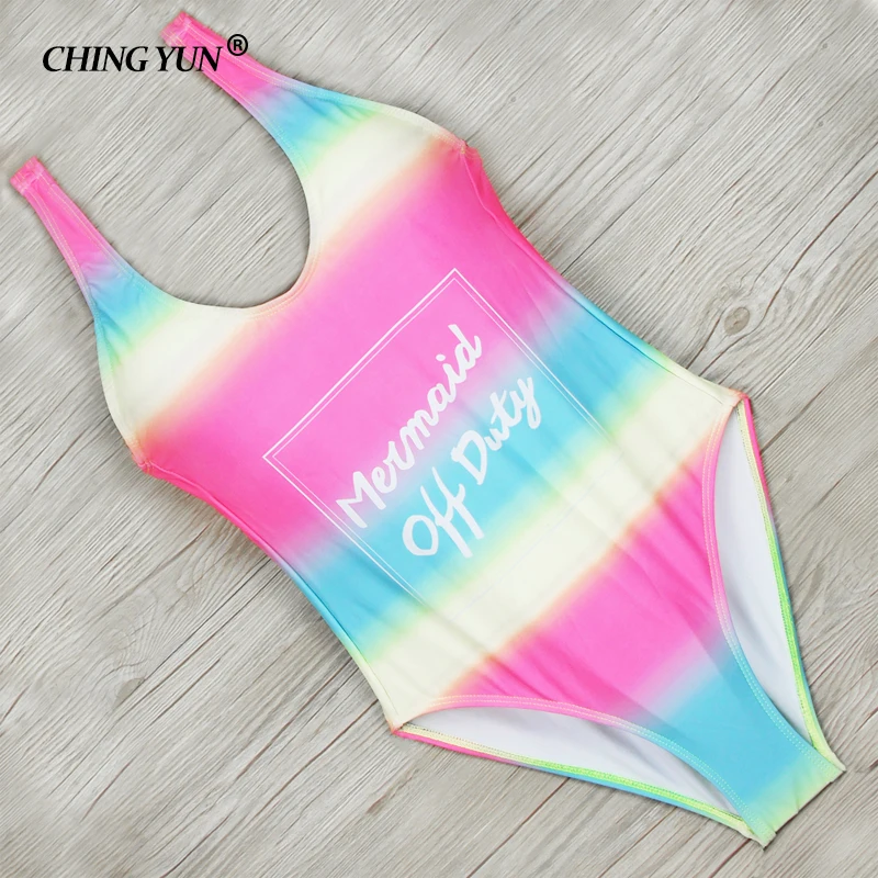 CHING YUN 2019 Neue Sport Sexy Bademode Frauen Badeanzug Weiche Tasse Mesh Solide Patchwork Streifen Schwimmen Anzug U-Förmigen zurück Badeanzug