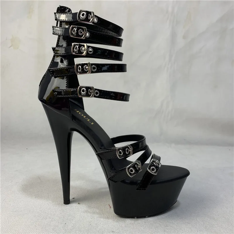 

15cm Sexy Gladiator High Heels Pole Dancing/Performance/Star/Model Banquet Sandals