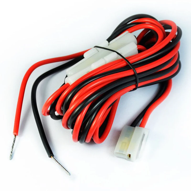 Black Red DC Power Cable Cord for Mobile Radio YAESU ICOM Kenwood 3 m Power Cords Extension Cords