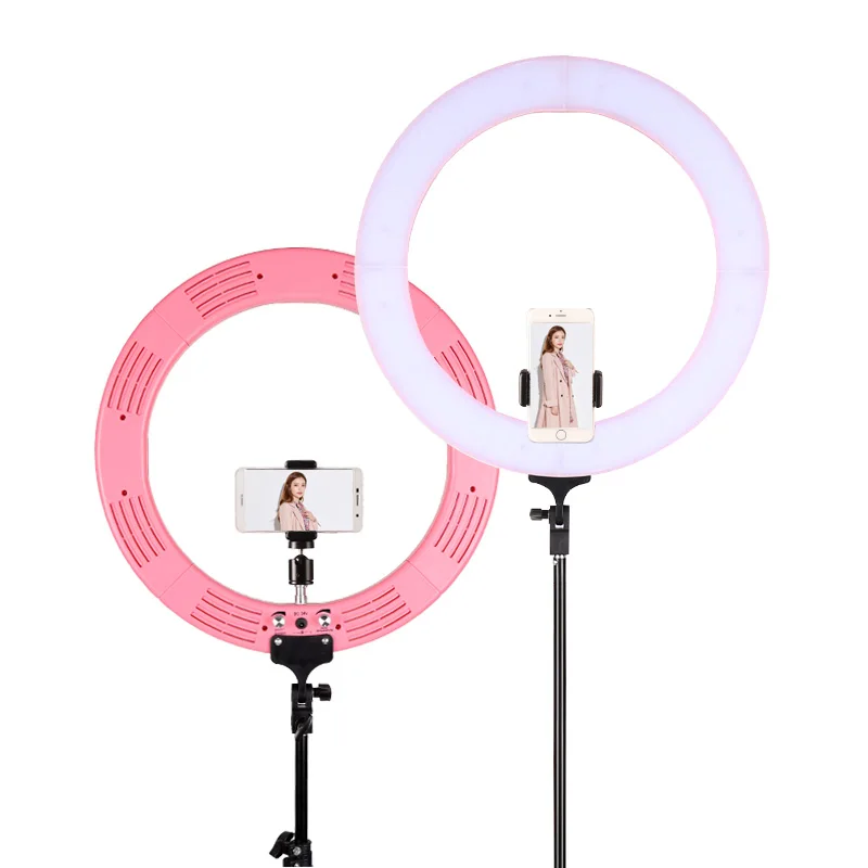 GSKAIWEN 18 inch Ring Light LED Dimmable Camera Photo Light For Studio/Phone Photography Ring Light Lamp&Tripod Stand