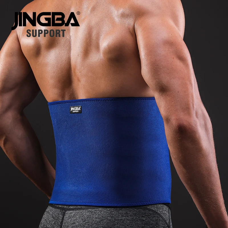 JINGBA SUPPORT Men Fitness belt waist support Sweat belt waist trainer Women waist trimmer Weight Loss slimming belt neoprene