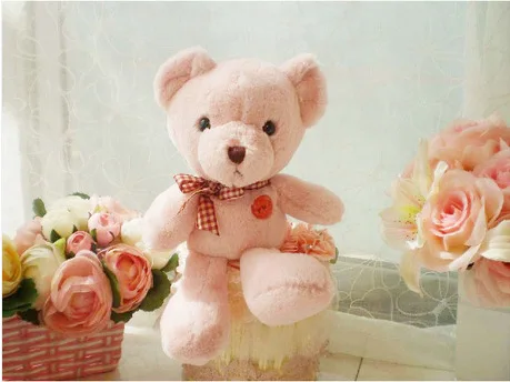 

small cute light pink teddy bear toy lovely teddy bear doll gift about 25cm 0501