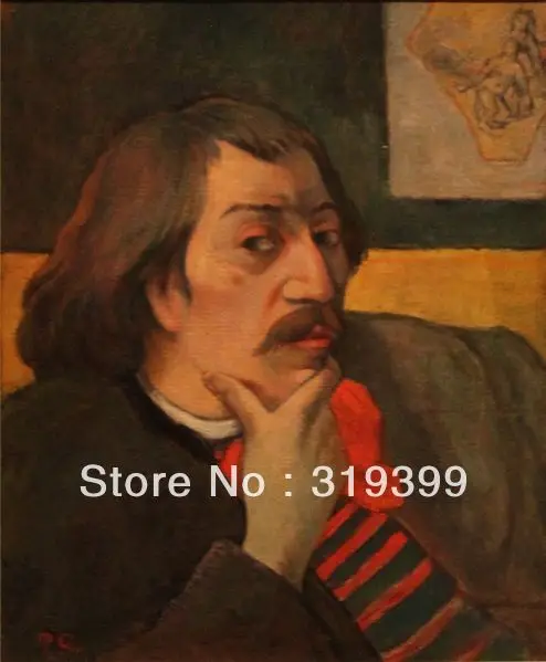 

Paul Gauguin Portrait Oil Painting Reproduction on Linen canvas,Self Portrait 1893 ,Free Shipping,Museum Quality