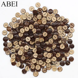 200pcs/lot 11mm Natural Coconut Tree Wood Buttons Sew Tools Ornaments Diy Handmade Apparel button Garment Accessories Supplier