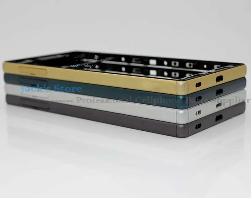 Middle Frame Bezel LCD Plate Housing Cover + Plug Cover for Sony Xperia Z5 Dual E6653 E6603 E6633 E6683