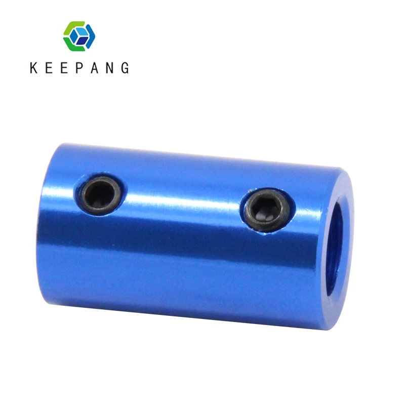 Blue Rigid Shaft Coupler Aluminum Alloy Coupling Bore 5mm 8mm Rigid Clamping Coupler Screw For Stepper Motor