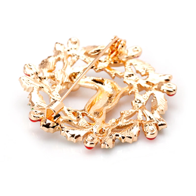 100pcs/lot Fashion Christmas Women gold plated Bird Animal Brooch Pin Wedding Bridal Gift