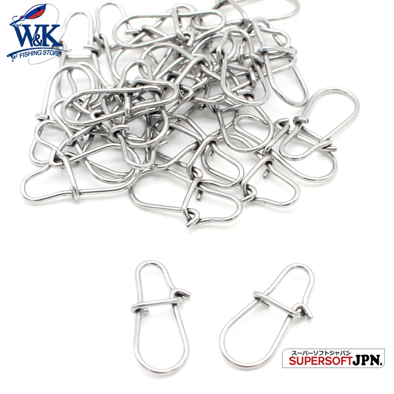 Hot-Sale Fishing Lock Snap at 5 Kinds Size SS Fishing Gear Accessories  High Quality Swivel Snap for Hard Lure