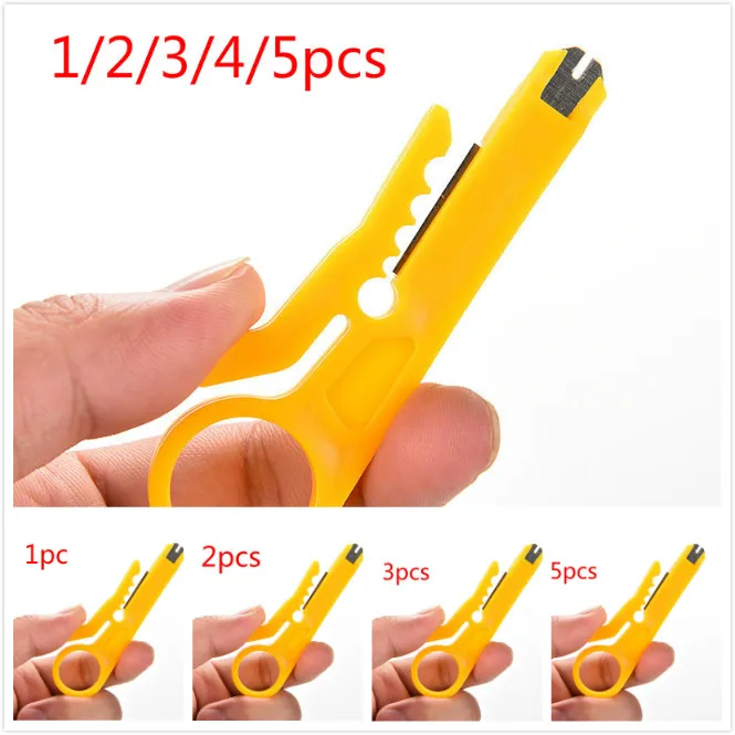 1/2/3/4/5pcs Portable wire stripper Knife crimper Pliers crimping tool Cable Stripping Wire Cutter multi tools Cut Line