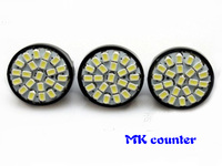 post  Free 100pcs/lot  T20 W21W 7443 22 SMD 1206 3020 LED  22smd Black light blub backup light white red blue DC 12V
