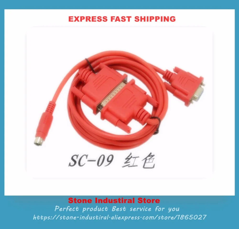 

5PCS/10PCS High Quality SC-09 Red Color ProgrammingCable For FX And A Series PLC Cable New 2M Long SC09 PLC Ca ble