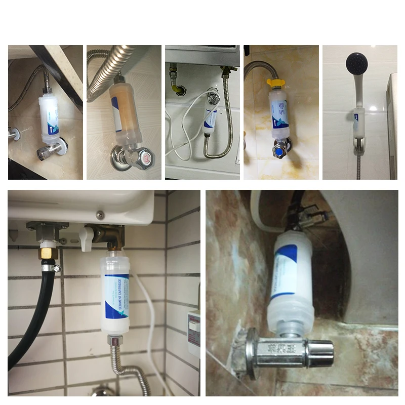 Vaknz Smart Bidet Toilettensitz Wasserfilter Rostentfernungsfilter Küchenfiltration Wasserreiniger Frontfilter