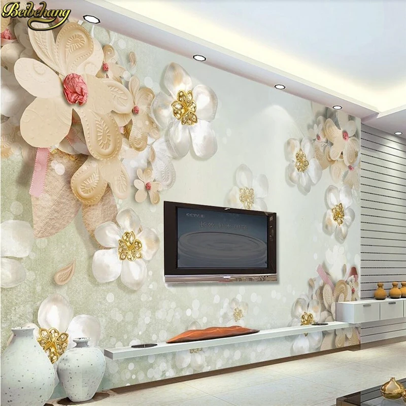 

beibehang custom Jewel flowers wallpaper for walls 3 d photo murals wall papers home decor living room bedroom papel mural