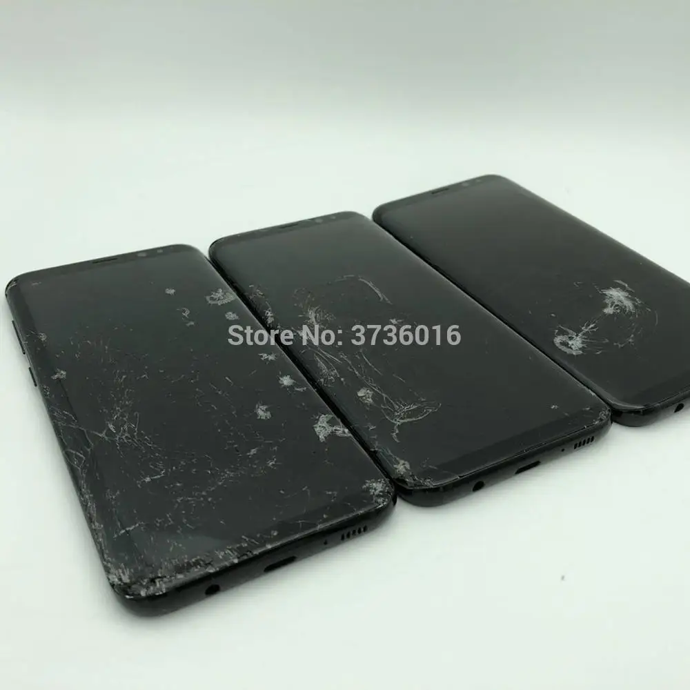 Broken LCD Display For Phone Galaxy S8 plus G955 mobile phone practice how to do repair Lcds glass and separate middle frame