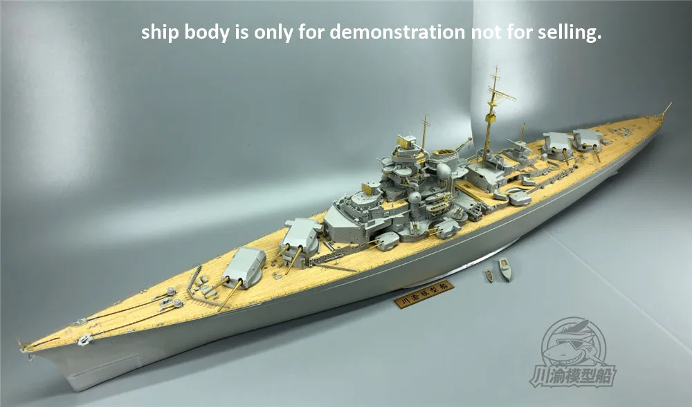1/200 Scale Super Upgrade Set for Trumpeter 03702 Bismarck Ship Model Kit