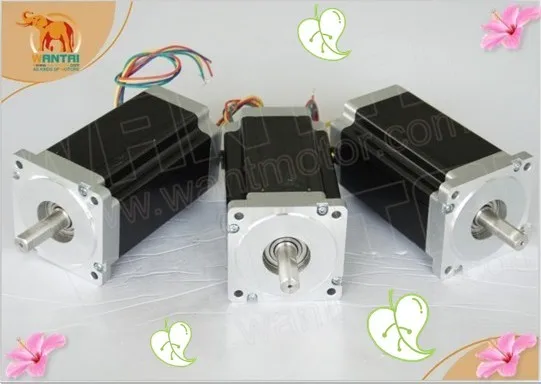 [DE TO EUR]Wantai 3PCS Nema34 Stepper Motor 85BYGH450D-008 1090oz-in 770N.cm 99mm 5.6A CE ISO ROHS Plasma Engraver Grind