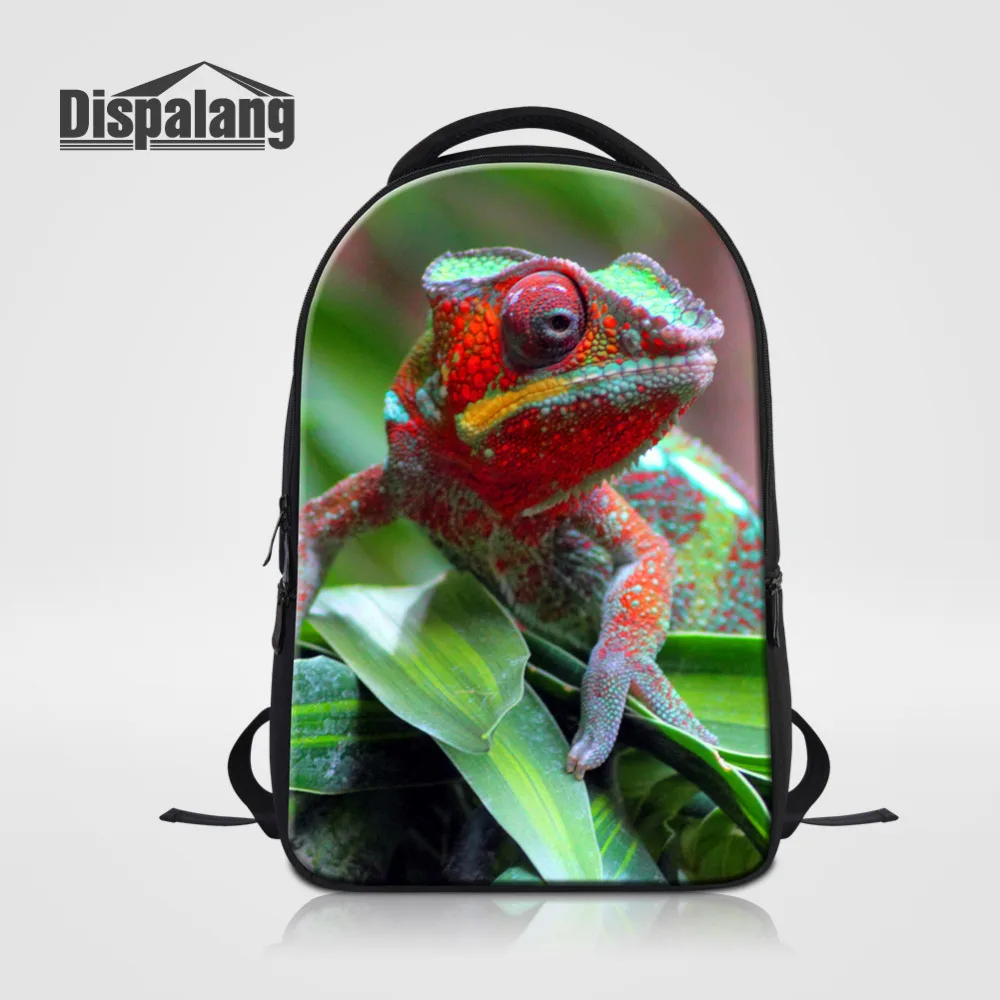 Dispalang Men Laptop Backpack Lizard Animal School Bag Double Shoulder Travel Bag Children Backpack Bolsas Mochilas Femininas