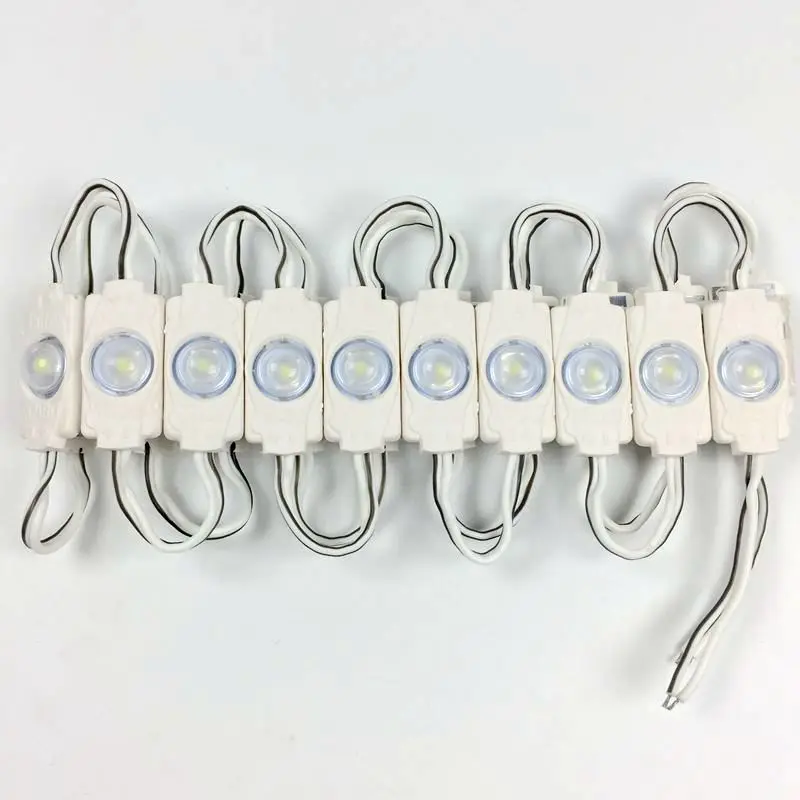 20 개/몫 SMD 2835 1 LED 모듈 조명 DC 12V 0.5W 방수 슈퍼 밝은 미니 Led 모듈 백라이트 DIY